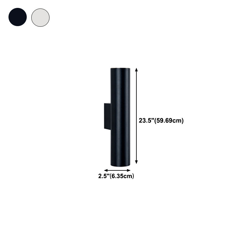 Cilíndrico de metal Luz de luz Luz de luz Nordic estilo LED de montaje de pared LED Lighture