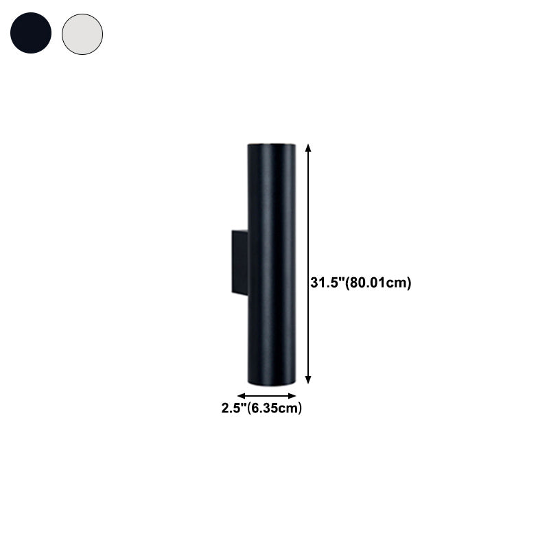 Cilíndrico de metal Luz de luz Luz de luz Nordic estilo LED de montaje de pared LED Lighture