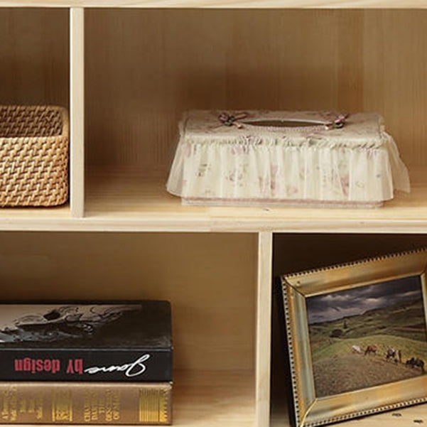 Scandinavian Shelf Bookcase Standard Book Shelf with Rectangular Shelves