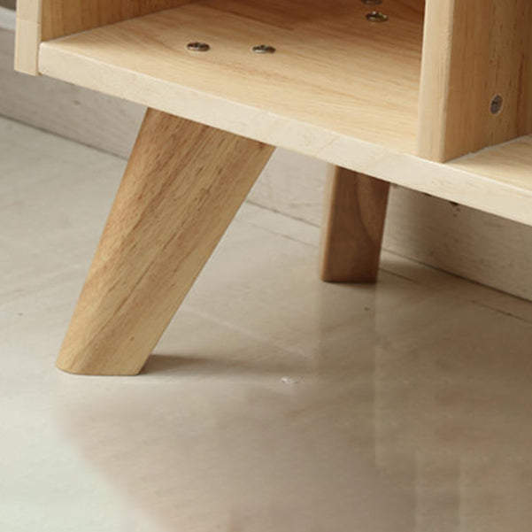 Scandinavian Shelf Bookcase Standard Book Shelf with Rectangular Shelves