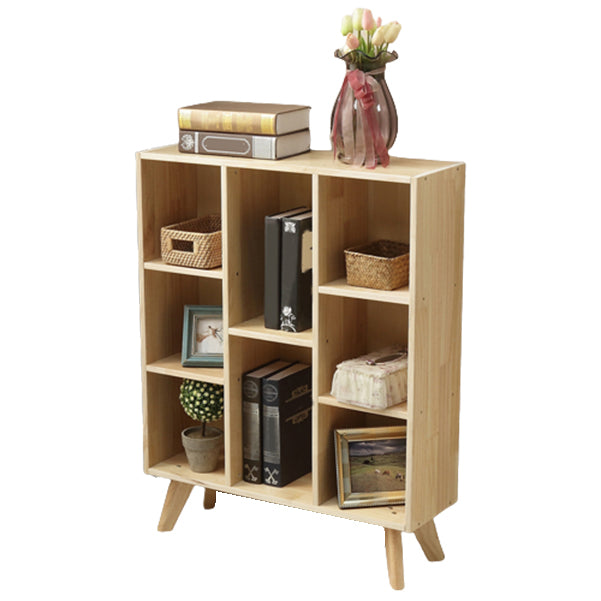 Scandinavian Shelf Bookcase Standard Book Shelf with Rectangular Shelves