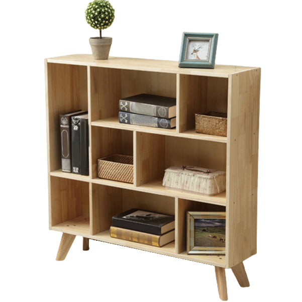 Scandinavian Shelf Bookcase Standard Book Shelf with Rectangular Shelves