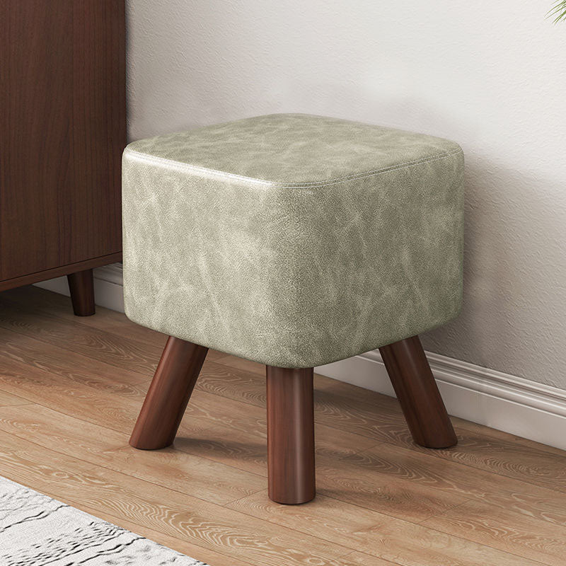 Faux Leather Standard Square / Round Pure Color Standard for Drawing Room