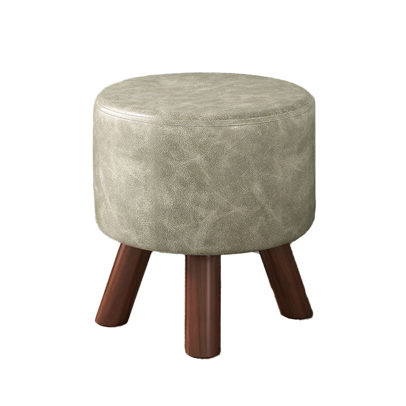 Faux Leather Standard Square / Round Pure Color Standard for Drawing Room