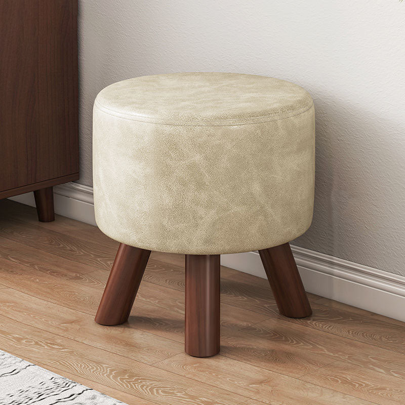 Faux Leather Standard Square / Round Pure Color Standard for Drawing Room