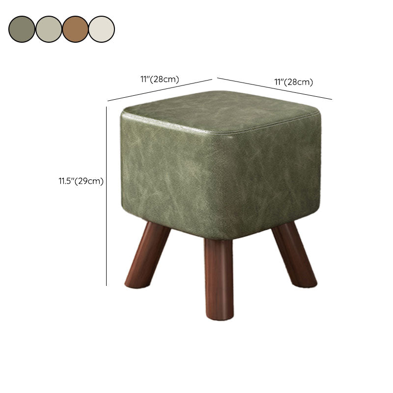 Faux Leather Standard Square / Round Pure Color Standard for Drawing Room