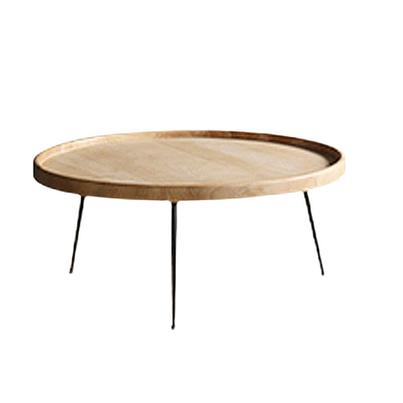 Modern Tray Top Coffee Table Round 3 Legs Coffee Table for Living Room
