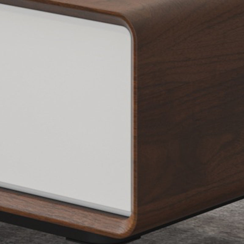 15"H Contemporary Coffee Table Single Coffee Cocktail Table with Storage