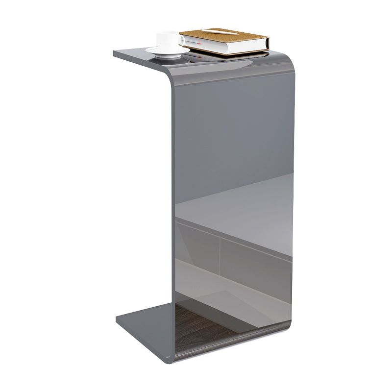 11" Wide Contemporary Side Table Pedestal Acrylic Accent Side Table