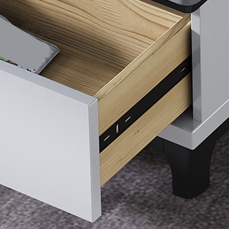 Contemporary Slate Coffee Table Single Rectangle Coffee Table with Storage