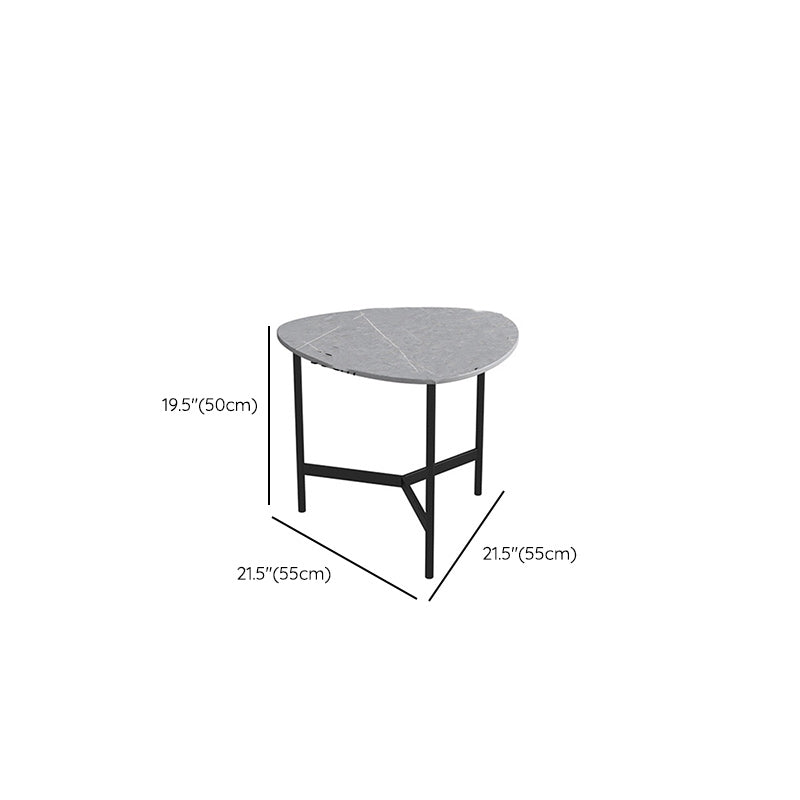 Contemporary Cocktail Table Faux Stone Coffee Cocktail Table