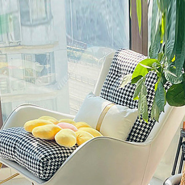 Gorgeous Rocking Chair Faux Leather Indoor Rocker Chair with Removable Pillow