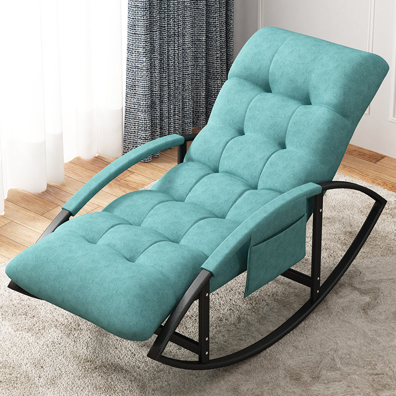 Simple Style Lazy Sofa Chair Balcony Iron Base Rocking Chair