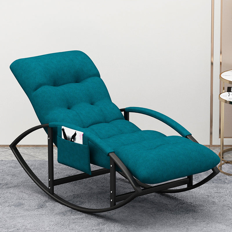 Simple Style Lazy Sofa Chair Balcony Iron Base Rocking Chair