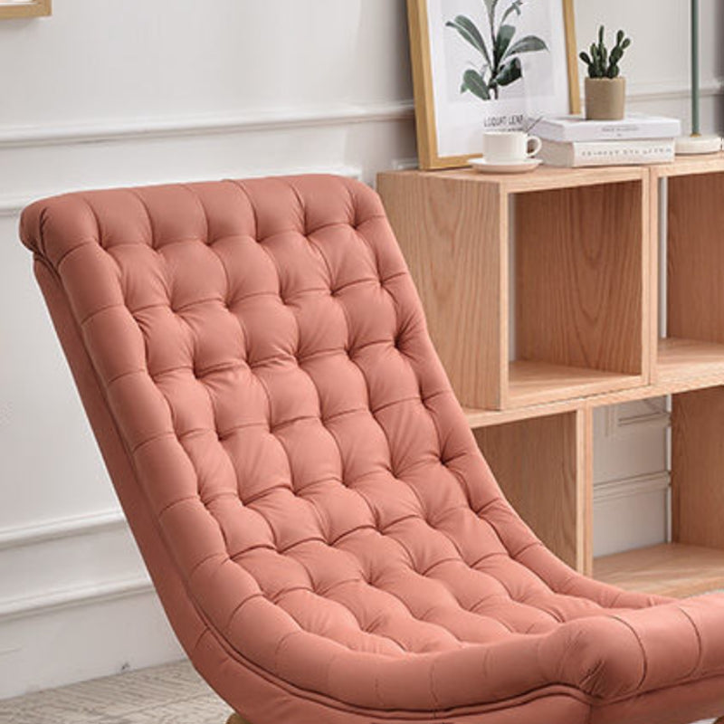 Fabric Rocker Chair Solid Color Contemporary Tufted Cushions Rocker Chair with Ottoman