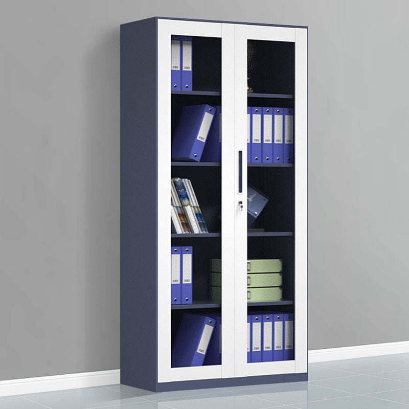 Contemporary File Cabinet Metal Frame Fireproof Vertical File Cabinet with Lock
