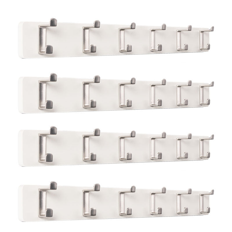 Wood and Metal Coat Hanger Contemporary Style Home Wall Hanging Coat Rack