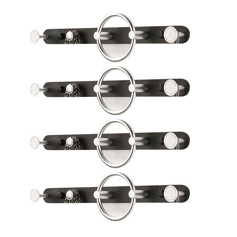 Modern Metal Coat Rack Wall-Mounted Coat Hanger with Hooks for Entry Hall