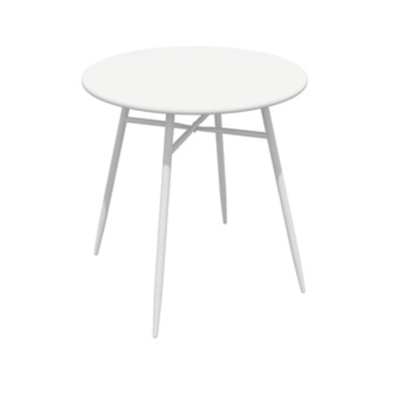 Modern Metallic Finish Bistro Table Set 1/2/3 Pcs Metal Bistro Set