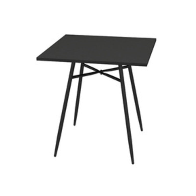 Modern Metallic Finish Bistro Table Set 1/2/3 Pcs Metal Bistro Set