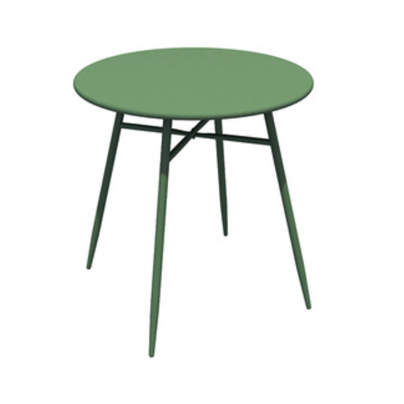 Modern Metallic Finish Bistro Table Set 1/2/3 Pcs Metal Bistro Set