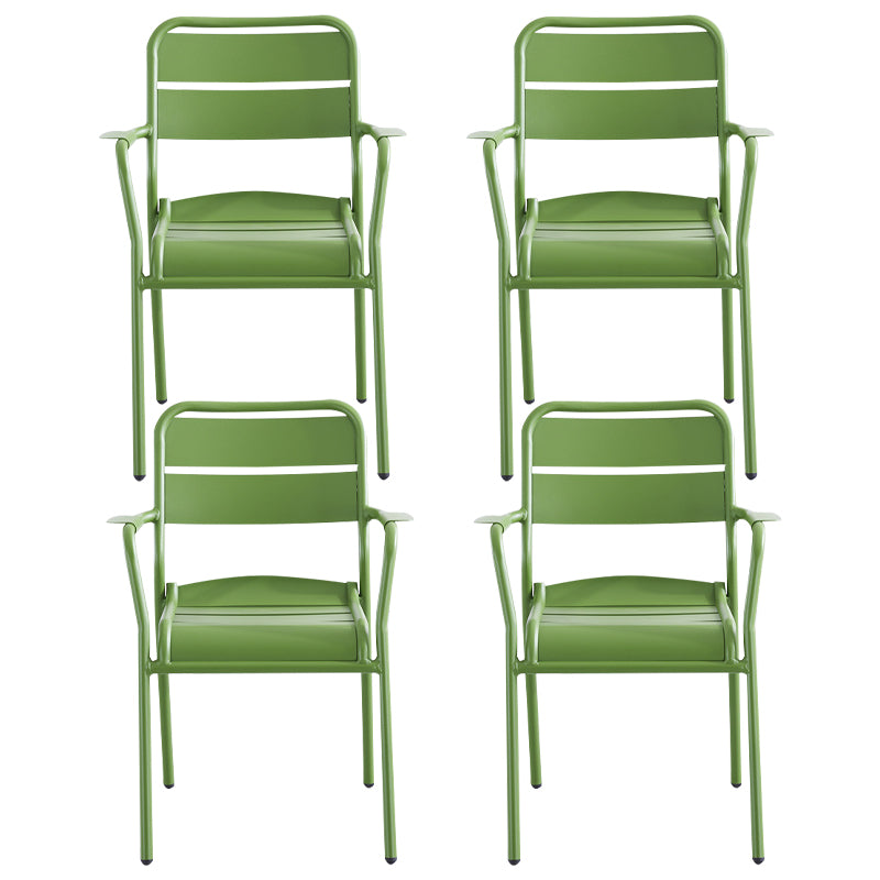 Metal Modern Bistro Table Set 1/4/5 Pcs Metallic Finish Bistro Set