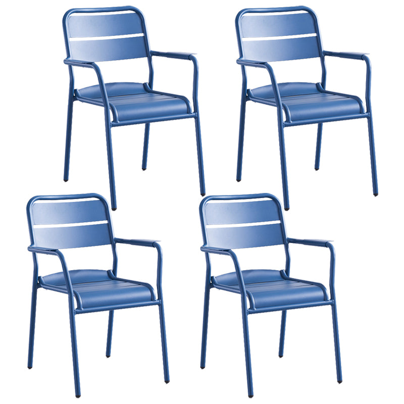 Metal Modern Bistro Table Set 1/4/5 Pcs Metallic Finish Bistro Set