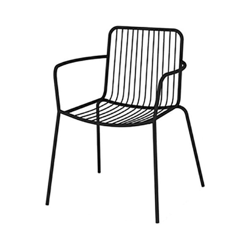 Modern Round Dining Table Set 1/3/5 Pcs Metal Outdoor Dining Set