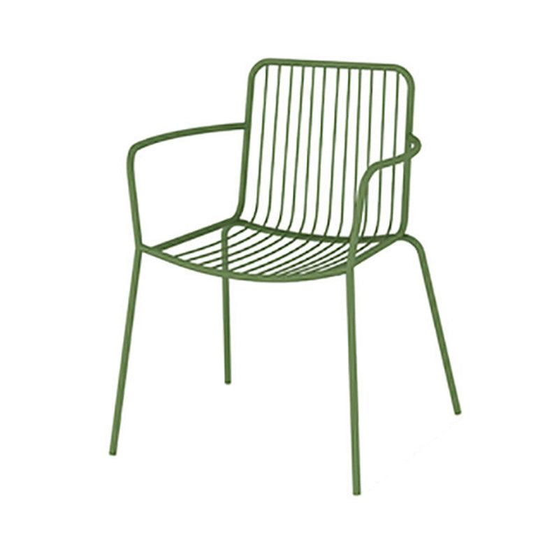 Modern Round Dining Table Set 1/3/5 Pcs Metal Outdoor Dining Set