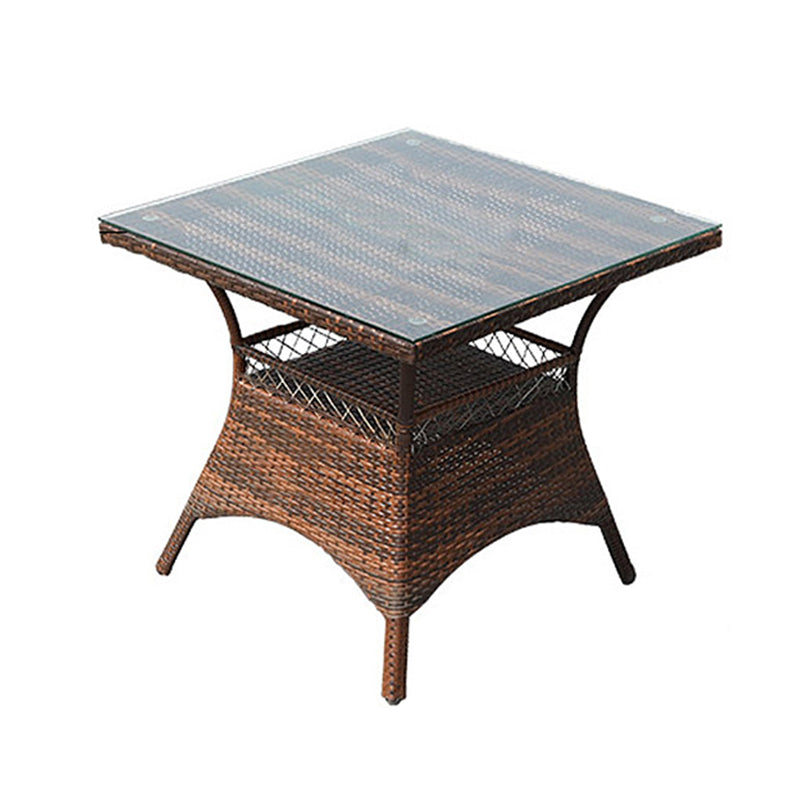 Modern Style 1/5 Pieces Dining Set PE Wicker Dining Table Set for Outdoor