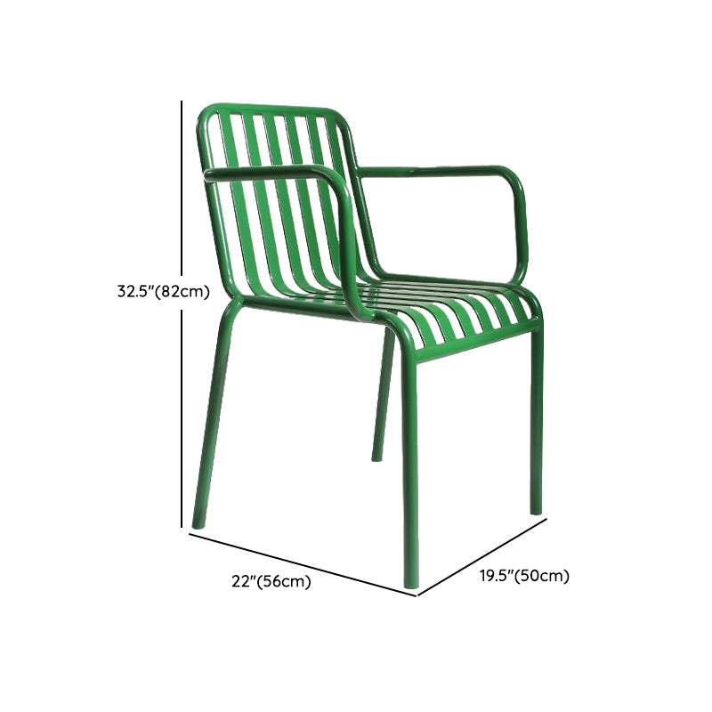 1/2 Pcs Green Bistro Set for Small Places Metal Modern Bistro Table Set