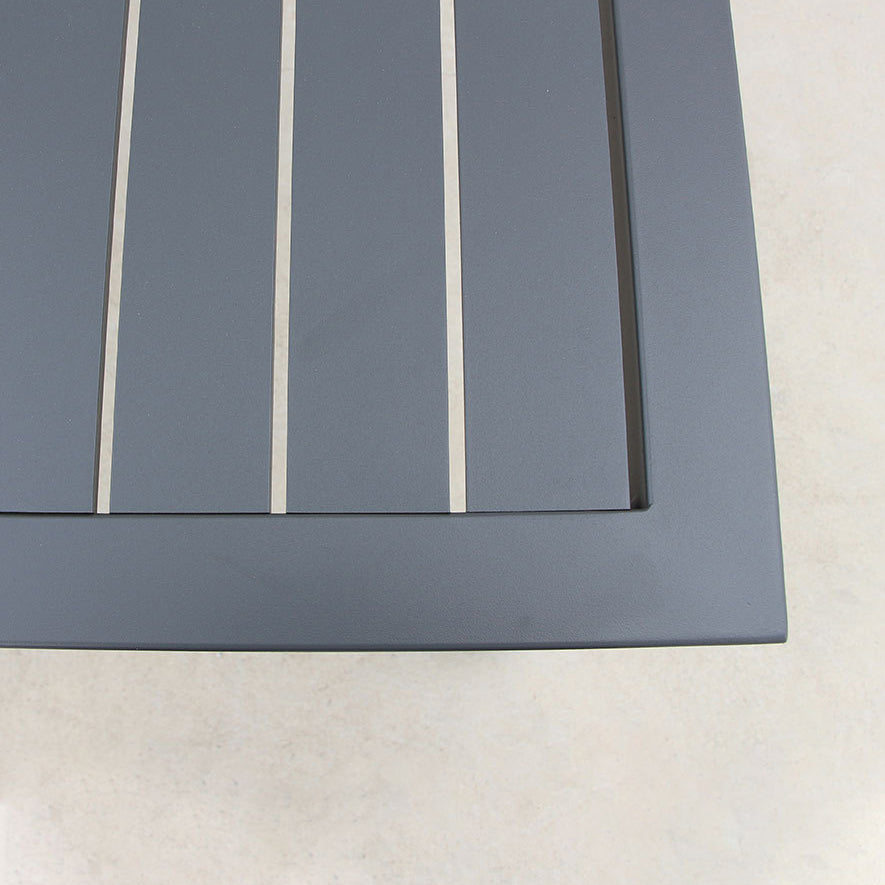 Modern Style 1/5 Pieces Metal Dining Set Square Dining Table Set for Outdoor