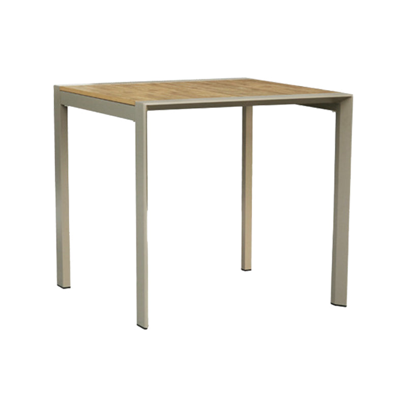 Modern 1/2/3/5/7 Pieces Metal Dining Set Wood Dining Table Set for Outdoor