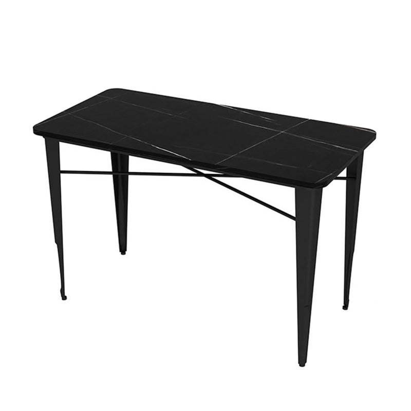 Modern 1/5 Pieces Metal Dining Set Stone Dining Table Set for Outdoor