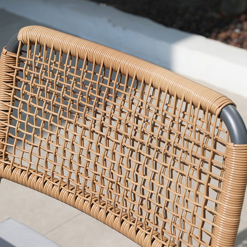 Modern 1/4/5/7 Pieces Metal Dining Set Stone Dining Table Set for Outdoor