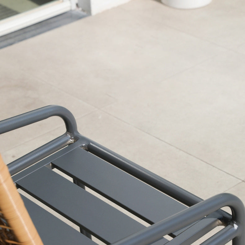 Modern 1/4/5/7 Pieces Metal Dining Set Stone Dining Table Set for Outdoor