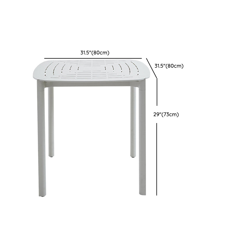 1/4/5 Pcs Metal Beige Bistro Set Contemporary Bistro Table Set