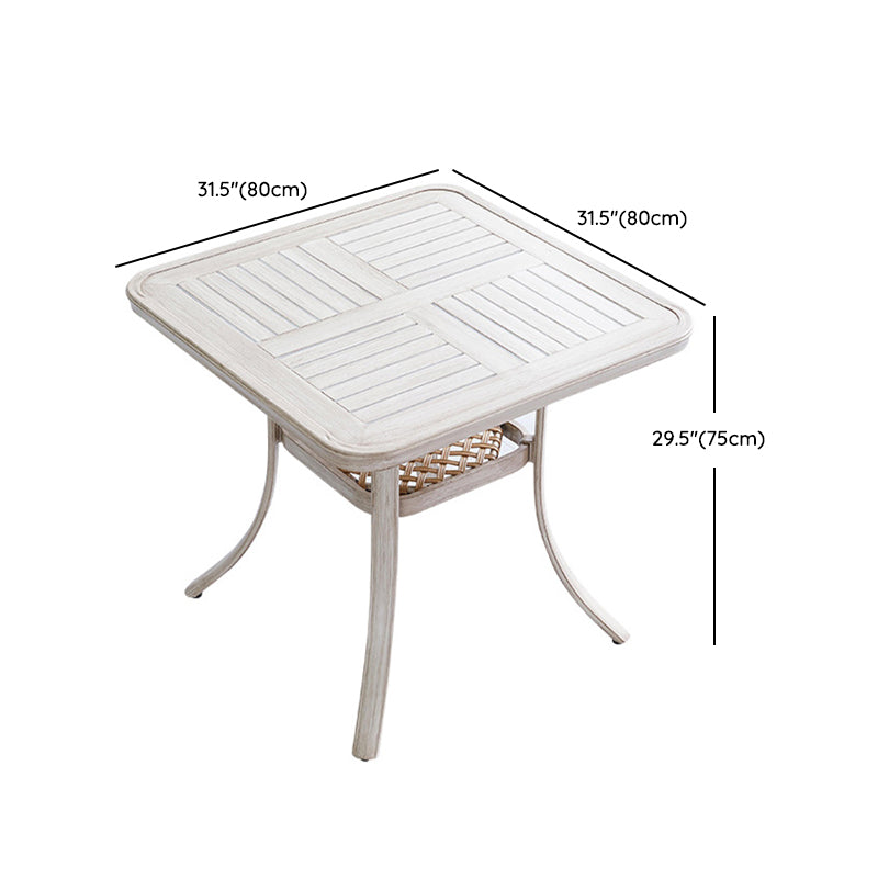 1/4/5 Pcs Metal Beige Bistro Set Contemporary Bistro Table Set