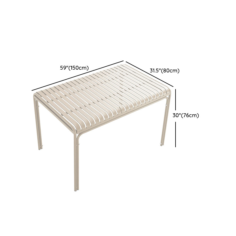 1/4/5 Pcs Metal Beige Bistro Set Contemporary Bistro Table Set