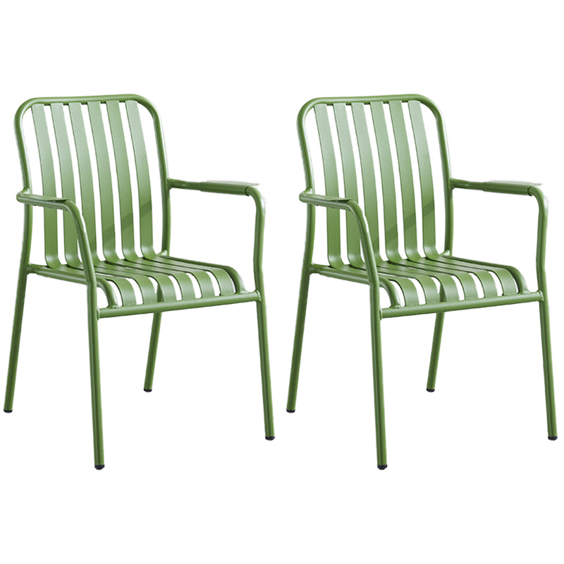 1/2/3/5 Pcs Metal Bistro Table Set Contemporary Matte Finish Bistro Set