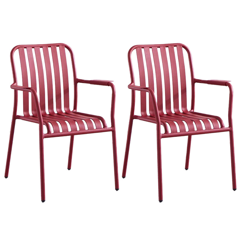 1/2/3/5 Pcs Metal Bistro Table Set Contemporary Matte Finish Bistro Set