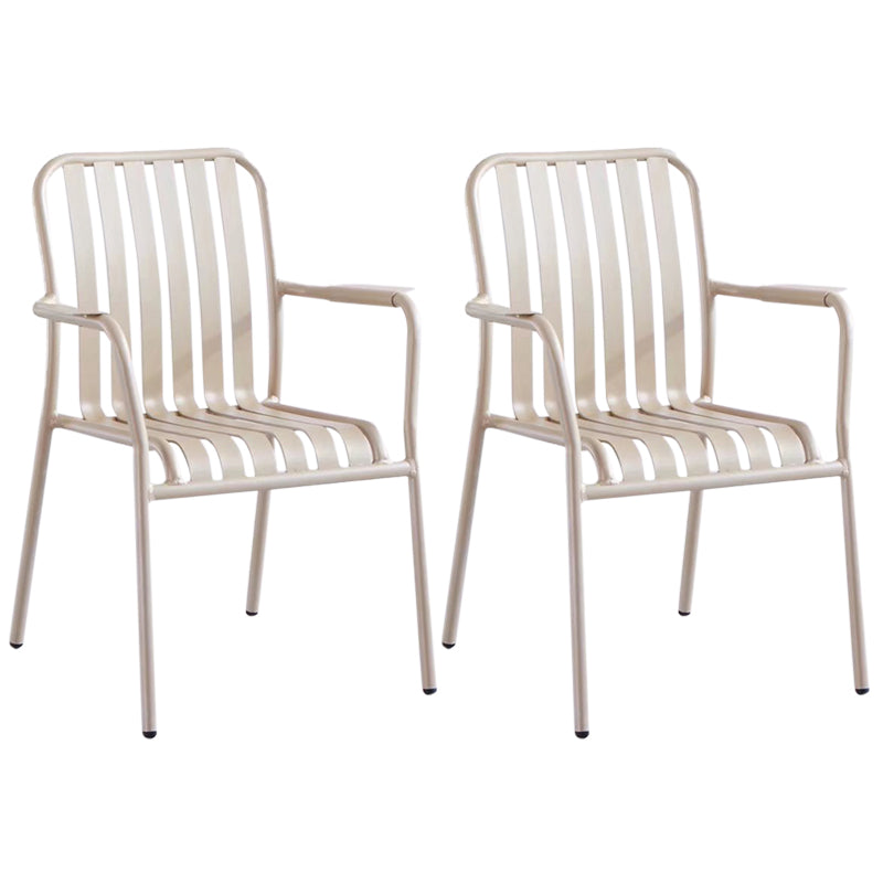 1/2/3/5 Pcs Metal Bistro Table Set Contemporary Matte Finish Bistro Set