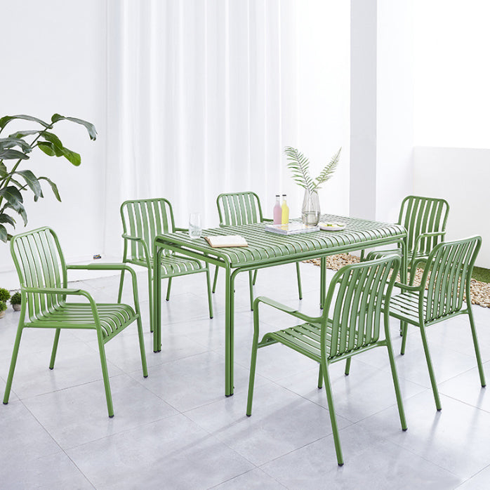 1/2/3/5 Pcs Metal Bistro Table Set Contemporary Matte Finish Bistro Set