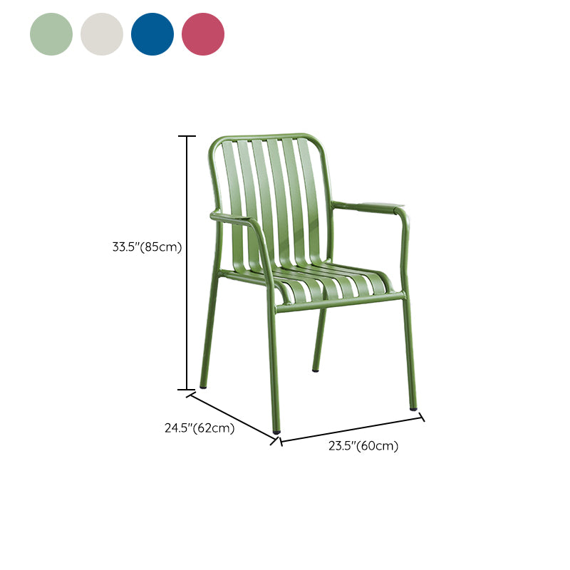 1/2/3/5 Pcs Metal Bistro Table Set Contemporary Matte Finish Bistro Set