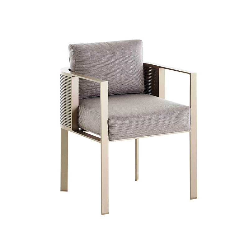 Modern Style 1/7/9 Pieces Metal Dining Set Stone Dining Table Set for Outdoor