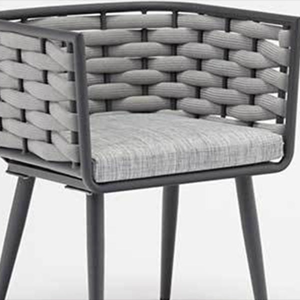 1/5/7 Pieces Modern Metal Dining Set Stone Dining Table Set for Outdoor