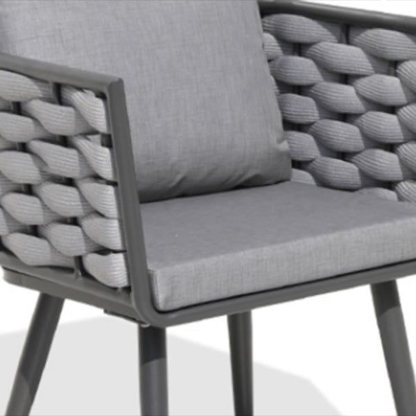 1/5/7 Pieces Modern Metal Dining Set Stone Dining Table Set for Outdoor