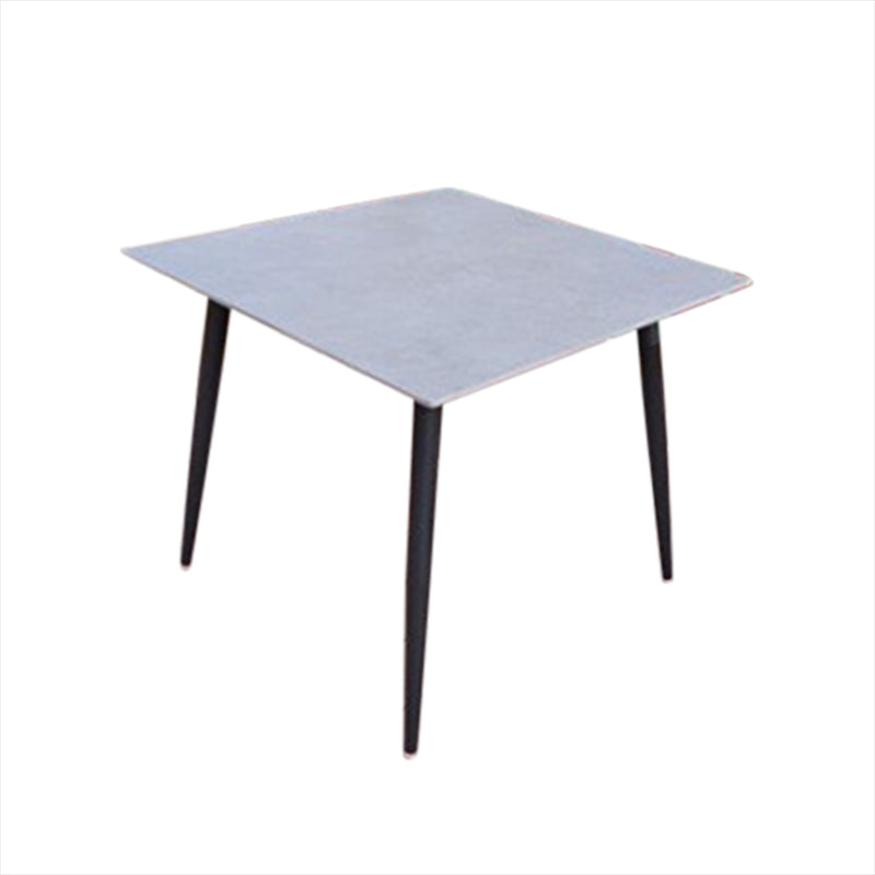 Modern Style 1/3/5/7 Pieces Metal Dining Set Stone Dining Table Set for Outdoor