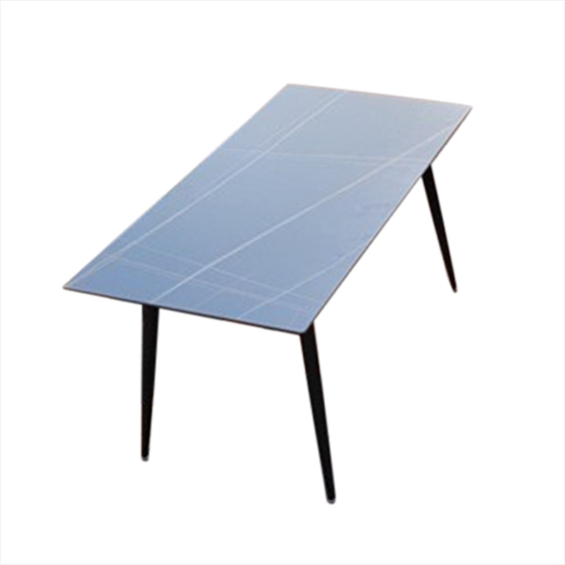 Modern Style 1/3/5/7 Pieces Metal Dining Set Stone Dining Table Set for Outdoor