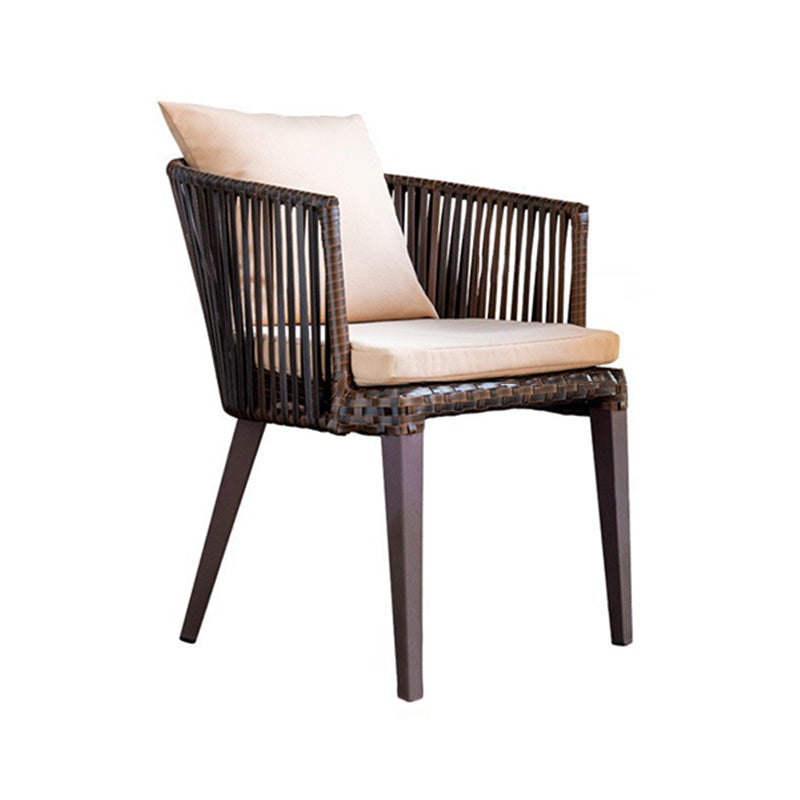 Modern Style 1/3/5/7 Pieces Metal Dining Set Stone Dining Table Set for Outdoor